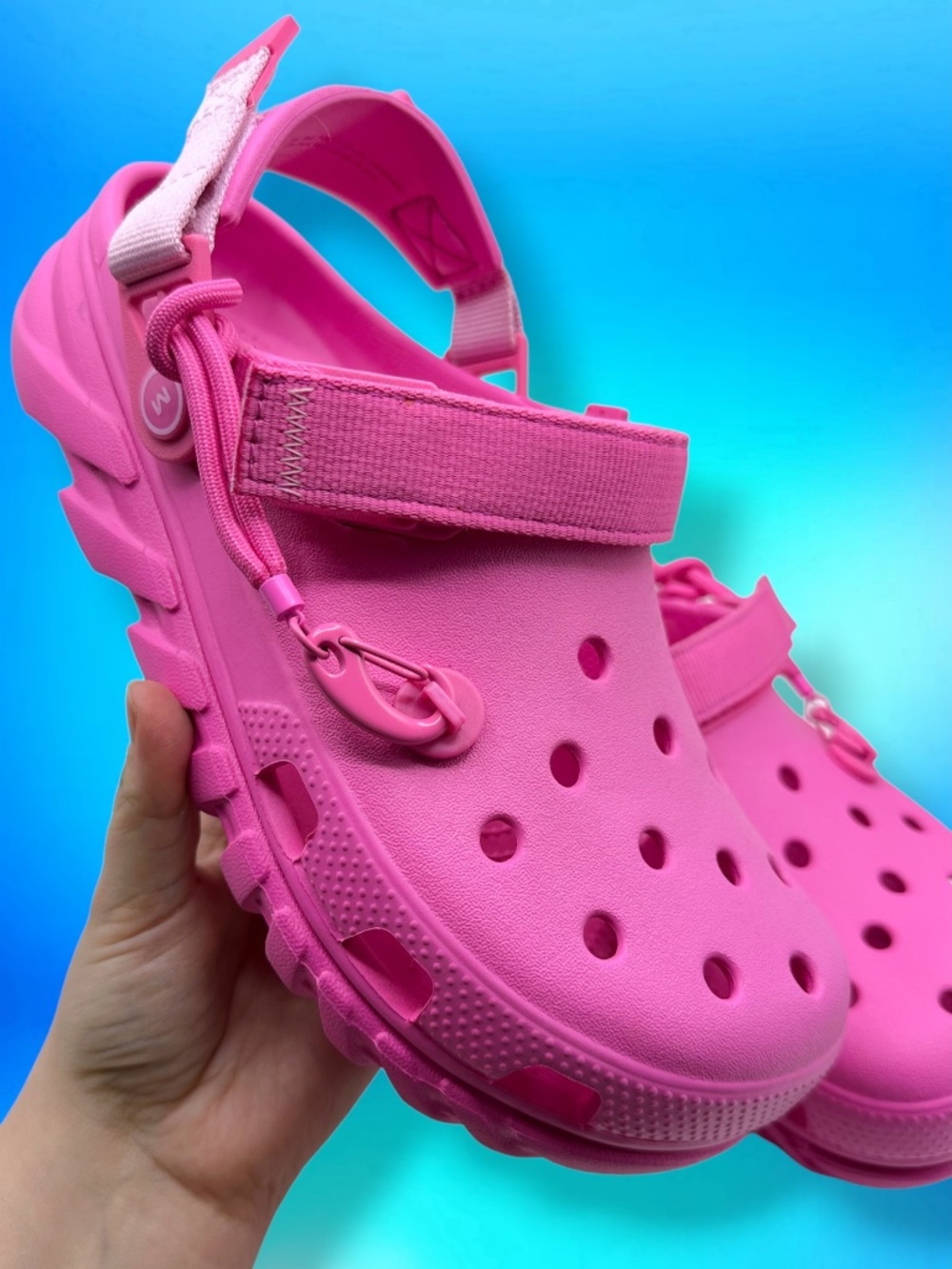 Crocs X Post Malone Rare Duet Max II Platform Slip On Clogs Electric Pink W10 M8